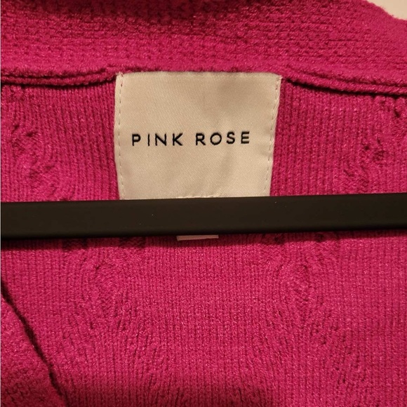 Pink cardigan sweater - Picture 3 of 3